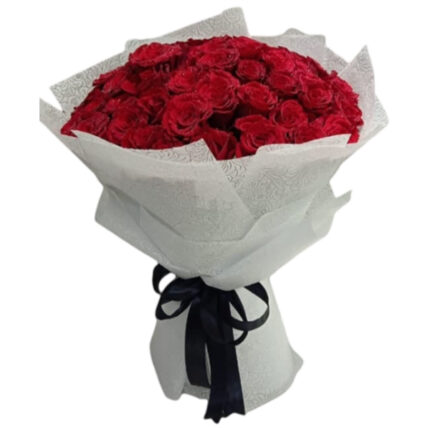 Luxurious 50 Red Roses Bouquet