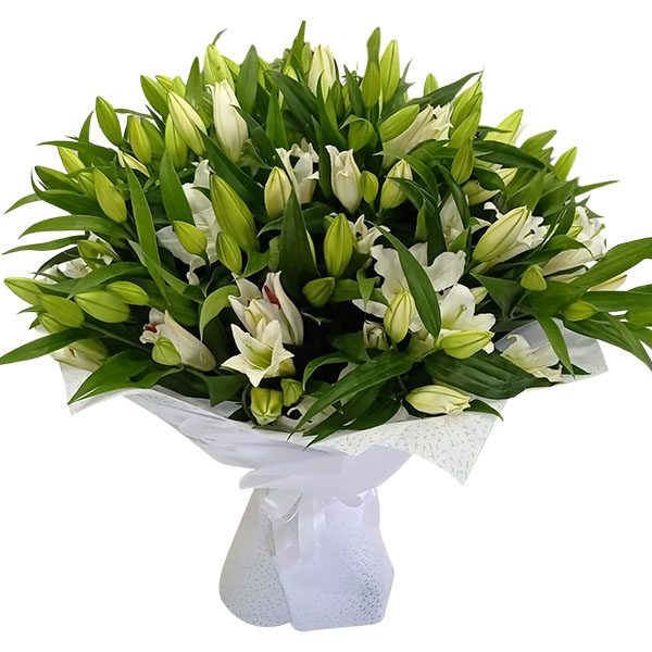 A beautiful White lily bouquet