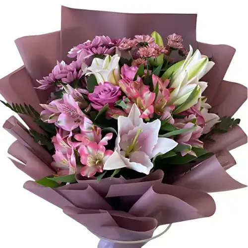 Charming Lily & Alstroemeria Bouquet