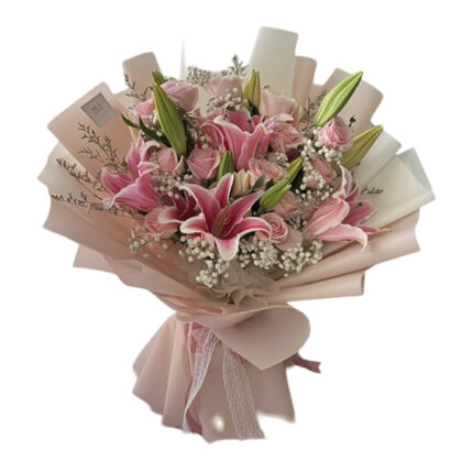 Bouquet of pink lily