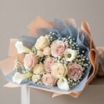 Premium luxury flower bouquet with fresh roses, lilies, and baby’s breath, handcrafted by Sun Valley Flower with same-day delivery in Dubai